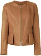 Boss Hugo Boss 'sarimy' Jacket, Women's, Size: 40, Brown, Polyester/lamb Skin