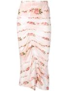 Preen By Thornton Bregazzi Draped Pencil Skirt - Pink