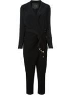 Jay Ahr Rope Detail Jumpsuit, Women's, Size: 38, Black, Silk/nylon/wool