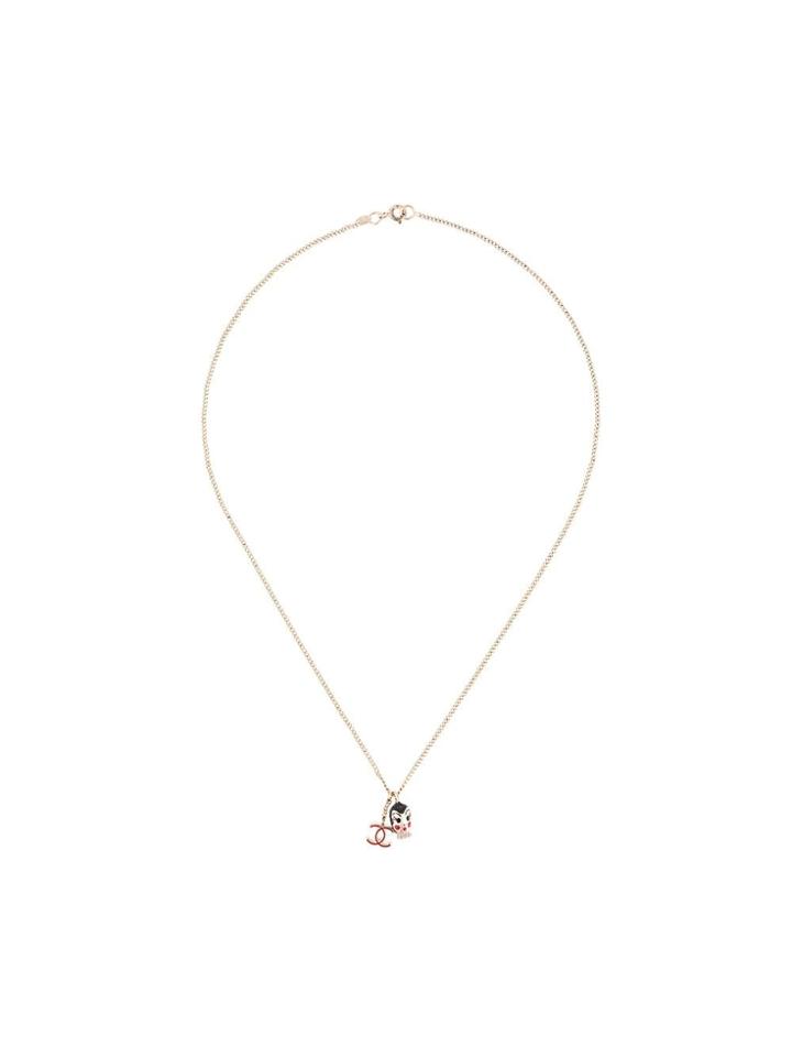 Chanel Vintage Cc Logos Gold Chain Necklace