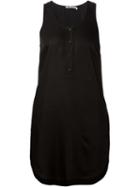 T By Alexander Wang Short Tank Dress, Women's, Size: 4, Black, Cupro/modal