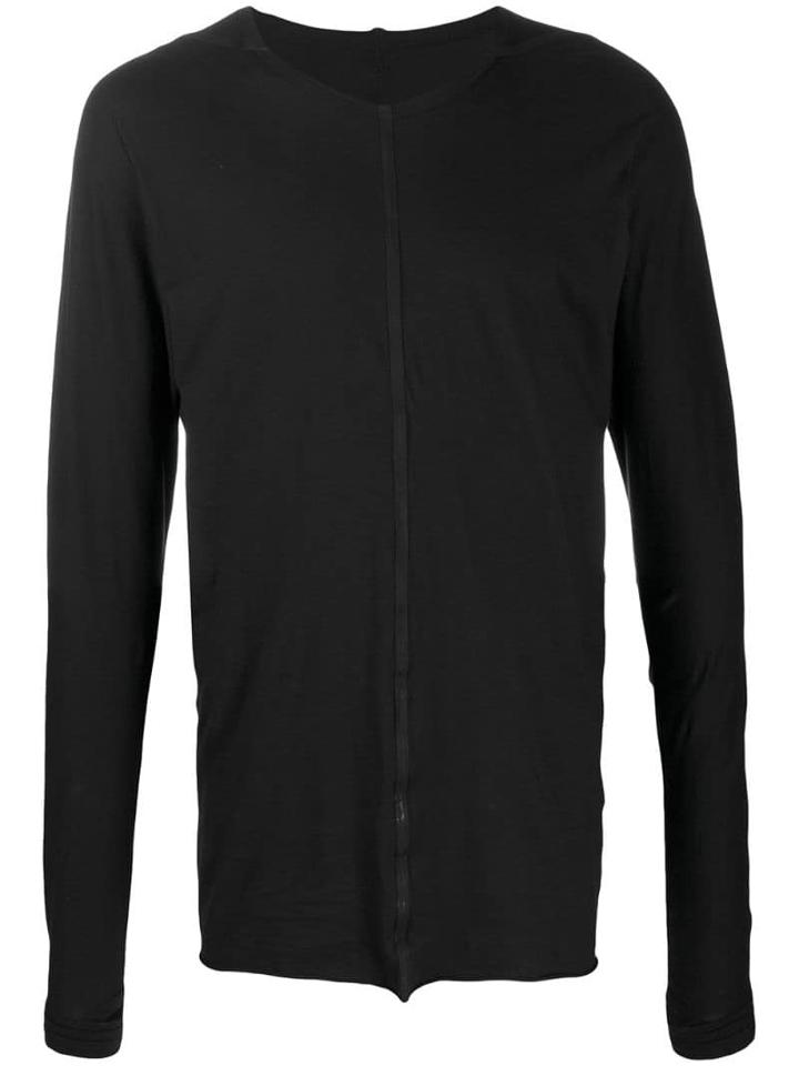 Isaac Sellam Experience Strip Detail T-shirt A - Black