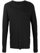 Isaac Sellam Experience Strip Detail T-shirt A - Black