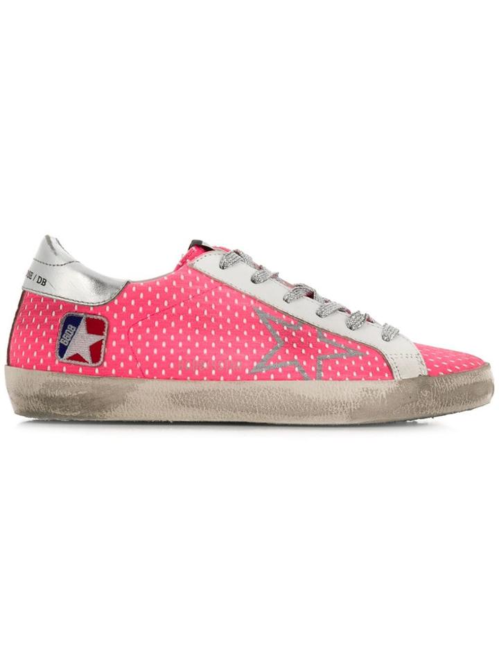 Golden Goose Deluxe Brand Superstar Polka Dot Sneakers - Pink