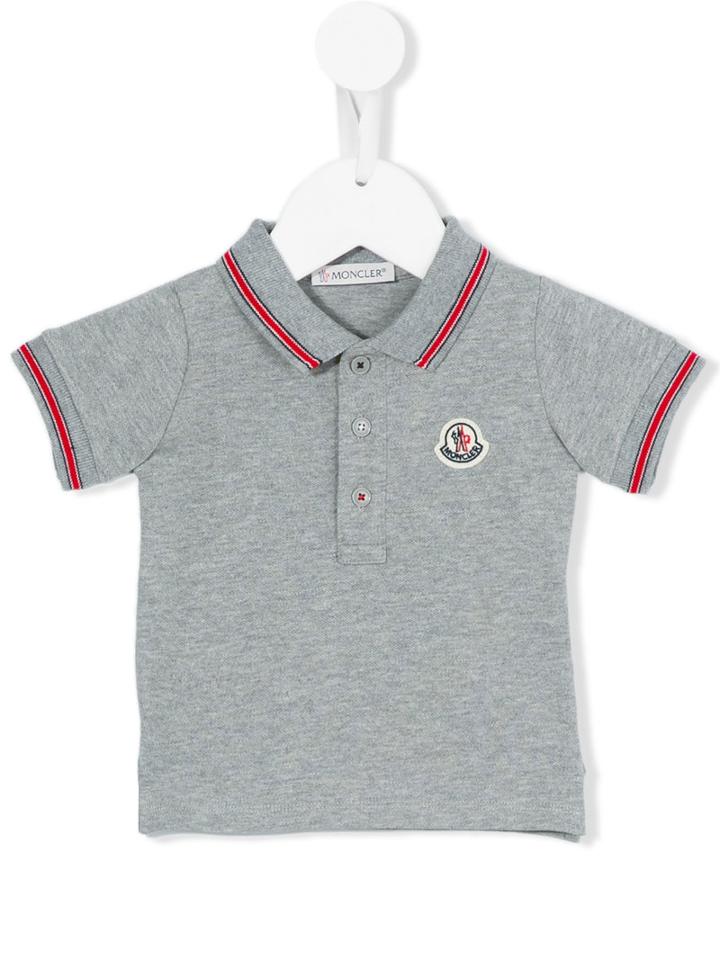 Moncler Kids - Classic Polo Shirt - Kids - Cotton/spandex/elastane - 9-12 Mth, Grey
