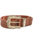 B-low The Belt Waverly Braid Belt - Brown