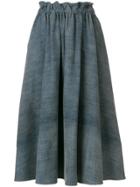 Loewe Drawstring Denim Skirt - Blue