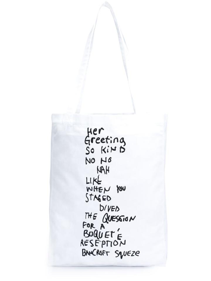 Études Studio Quote Print Tote Bag