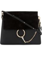 Chloé - Faye Shoulder Bag - Women - Calf Leather/calf Suede - One Size, Black, Calf Leather/calf Suede