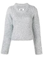 Mm6 Maison Margiela 'metal Shavings' Sweater - Metallic