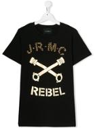 John Richmond Junior Teen Rebel Print T-shirt - Black