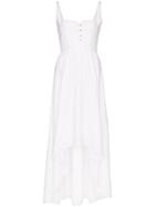 Esteban Cortazar Corset-style Midi Dress - White