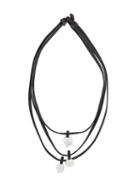 Monies Tri Pendant Necklace, Women's, Black