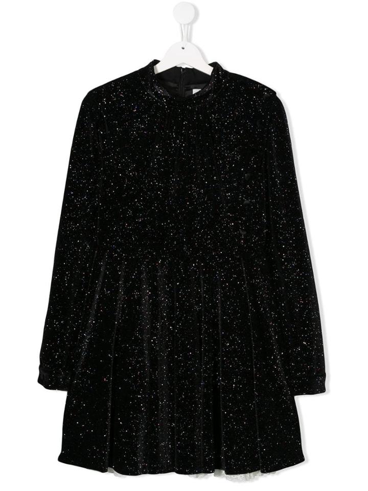 Philosophy Di Lorenzo Serafini Kids Glitter Detail Dress - Black