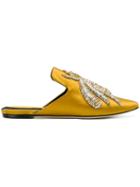 Sanayi 313 Embroidered Mules - Yellow