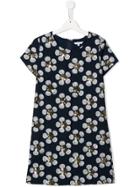 Little Marc Jacobs Sequinned Floral Shift Dress - Blue