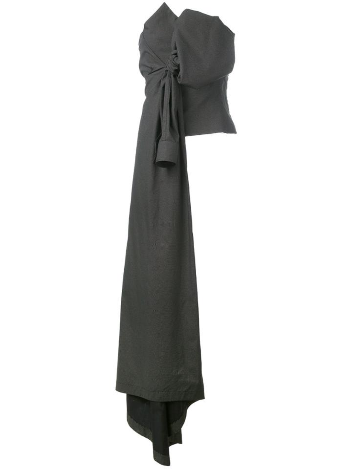 A.f.vandevorst Bow Tied Bandeau Top - Black