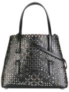 Azzedine Alaia Cut-off Detail Tote, Women's, Black, Leather