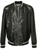 Alexander Mcqueen Leather-panelled Bomber Jacket - Black