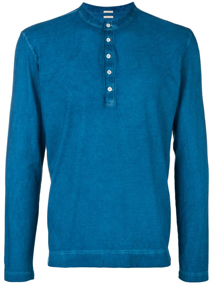 Massimo Alba Long-sleeve Fitted Sweater - Blue