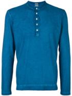 Massimo Alba Long-sleeve Fitted Sweater - Blue