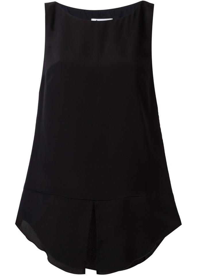 Dondup Hisa Top, Women's, Size: 38, Blue, Silk/cupro/viscose/spandex/elastane