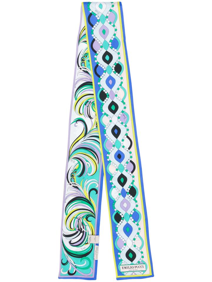 Emilio Pucci Thin Tie-scarf - Multicolour