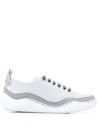 Lanvin Low Lace-up Sneakers - Grey