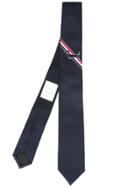 Thom Browne Woven Stripe Tie - Blue