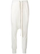 Rick Owens Lilies Drop-crotch Trousers - White