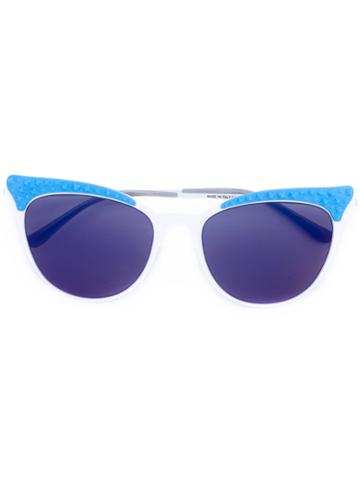 Italia Independent Contrast Sunglasses - White