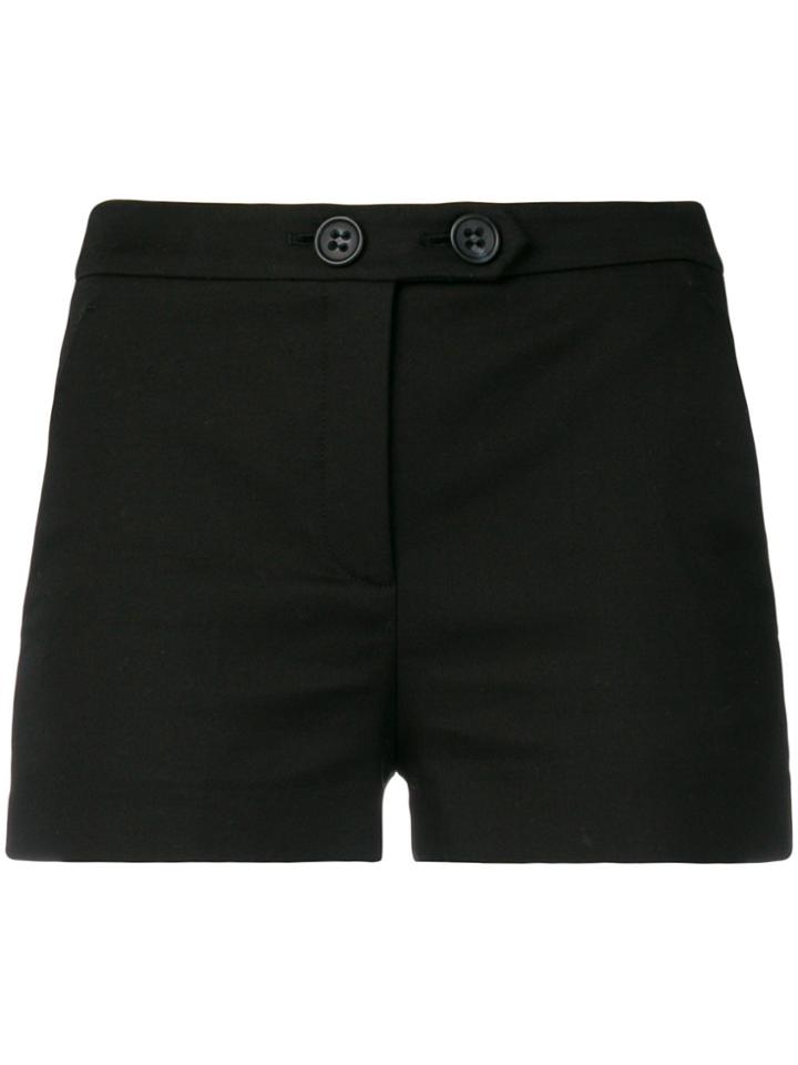 Red Valentino Double Button Shorts - Black