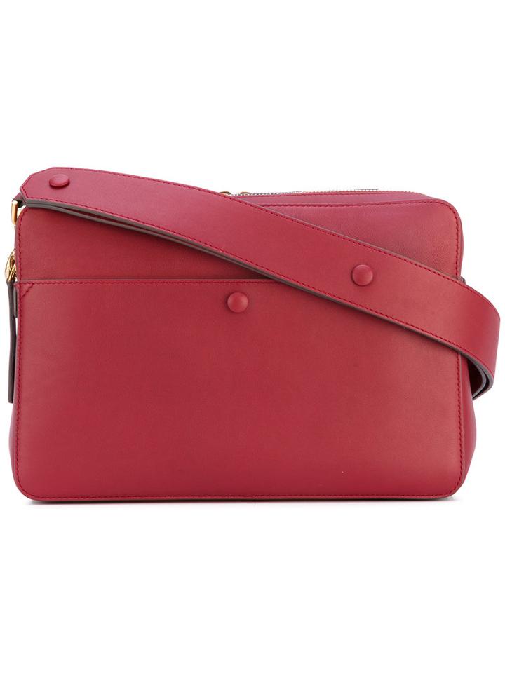 Anya Hindmarch - 'the Stack' Shoulder Bag - Women - Leather/suede - One Size, Red, Leather/suede