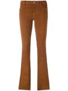 J Brand Classic Straight Trousers, Women's, Size: 26, Brown, Lamb Skin