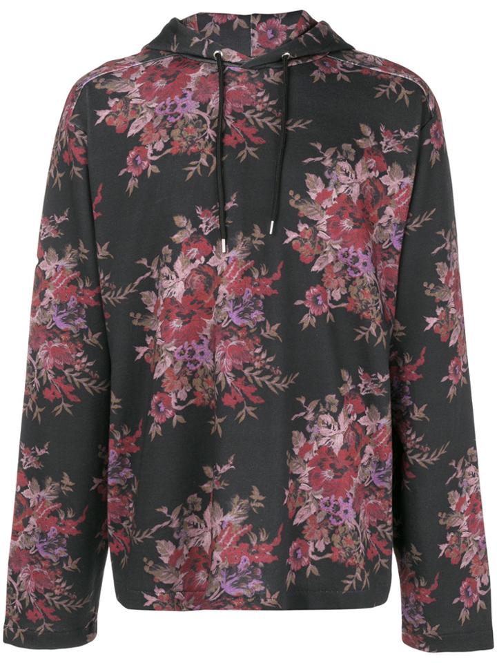 Mcq Alexander Mcqueen Floral-print Hoodie - Multicolour