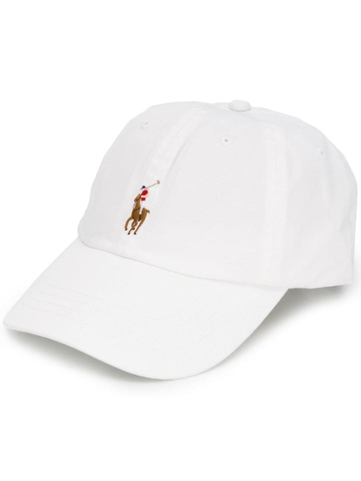 Polo Ralph Lauren Logo Embroidered Cap - White