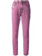Marc Jacobs Stovepipe Jeans - Pink & Purple