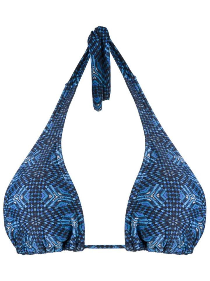 Lygia & Nanny Printed Halterneck Bikini Top