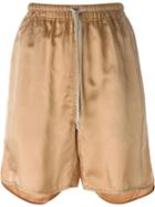 Rick Owens Loose Fit Shorts, Women's, Size: 44, Nude/neutrals, Viscose/cupro