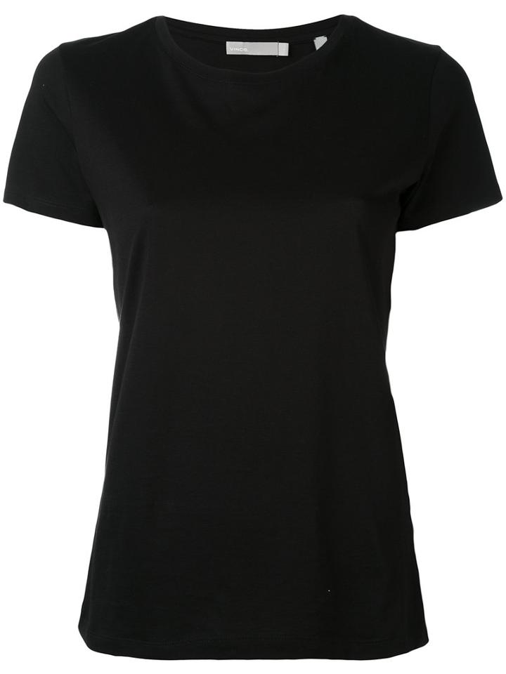 Vince - Round Neck T-shirt - Women - Supima Cotton - S, Black, Supima Cotton