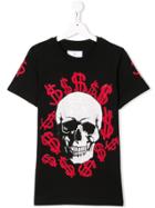 Philipp Plein Junior Teen Skull Dollar Print T-shirt - Black