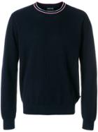 Emporio Armani Ribbed Crew Neck Sweater - Blue