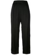 Damir Doma - Drop-crotch Cropped Trousers - Women - Viscose - M, Black, Viscose