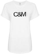 C & M Graphic Print T-shirt - White