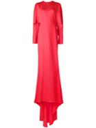 Stella Mccartney Long Evening Gown, Women's, Size: 40, Red, Viscose/acetate/spandex/elastane