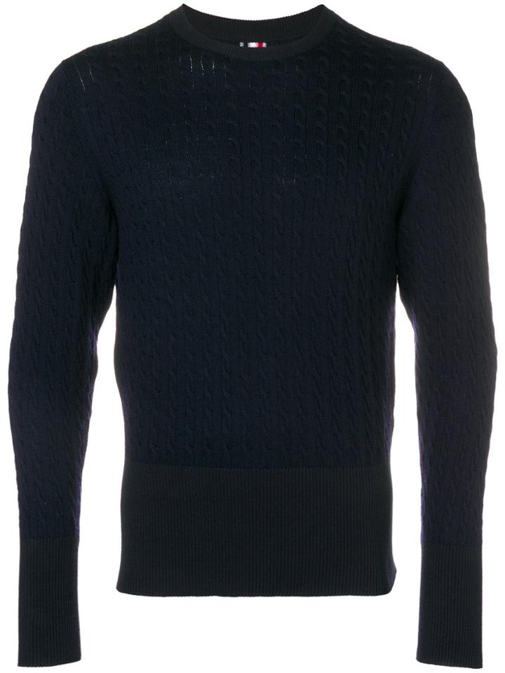 Thom Browne Long Sleeved Sweater - Blue