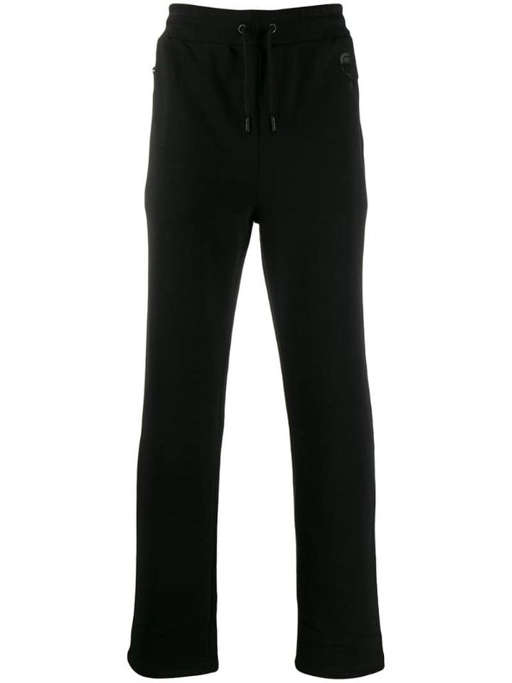 Karl Lagerfeld Straight-leg Track Pants - Black