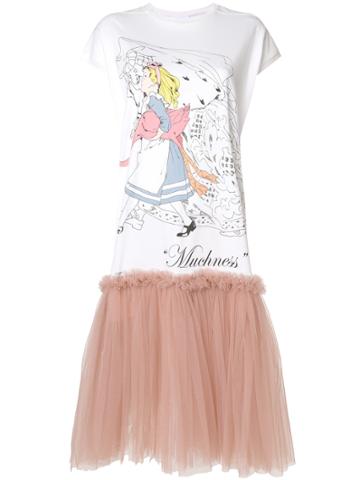 Scrambled Ego Tulle Wonderland T-shirt - White