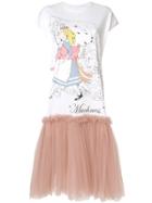 Scrambled Ego Tulle Wonderland T-shirt - White