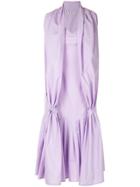 Aalto Dress With Scarf Detail - Purple